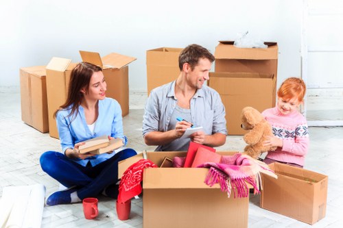 Careful loading of furniture from a Hampton Hill home or flat