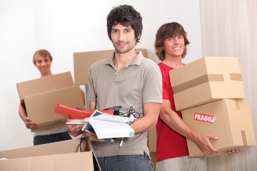 Local removal van handling a Hampton Hill business relocation