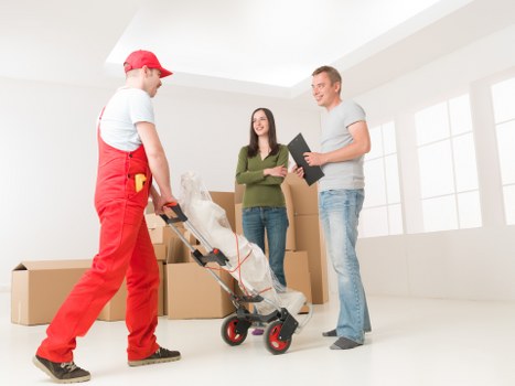 Movers helping with a residential relocation in Hampton Hill