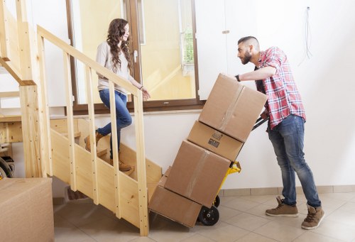 Local house removals vehicle serving Hampton Hill