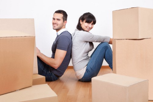 Packing and loading furniture for a local home move