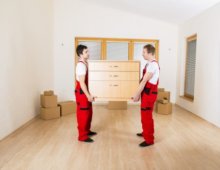 Commercial movers assisting a Hampton Hill office relocation